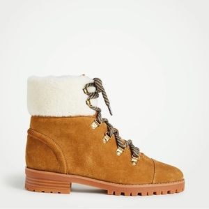 Ann Taylor Brock Suede Hiker Boots Size 9